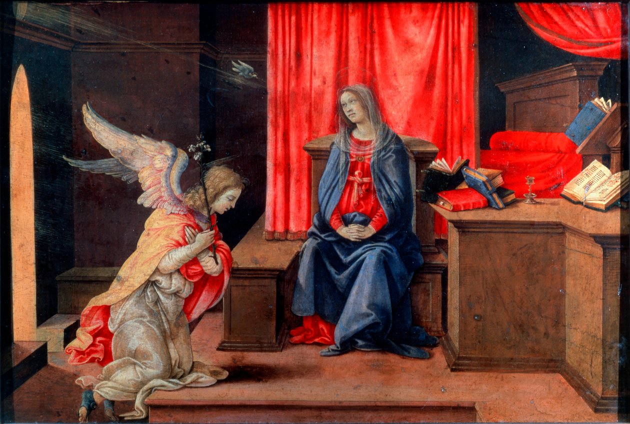 Ilmoitus, 1490-luvun alku tekijältä Filippino Lippi