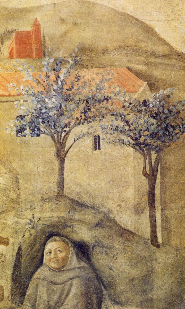 Karmeliittisäännön vahvistus (yksityiskohta) tekijältä Fra Filippo Lippi