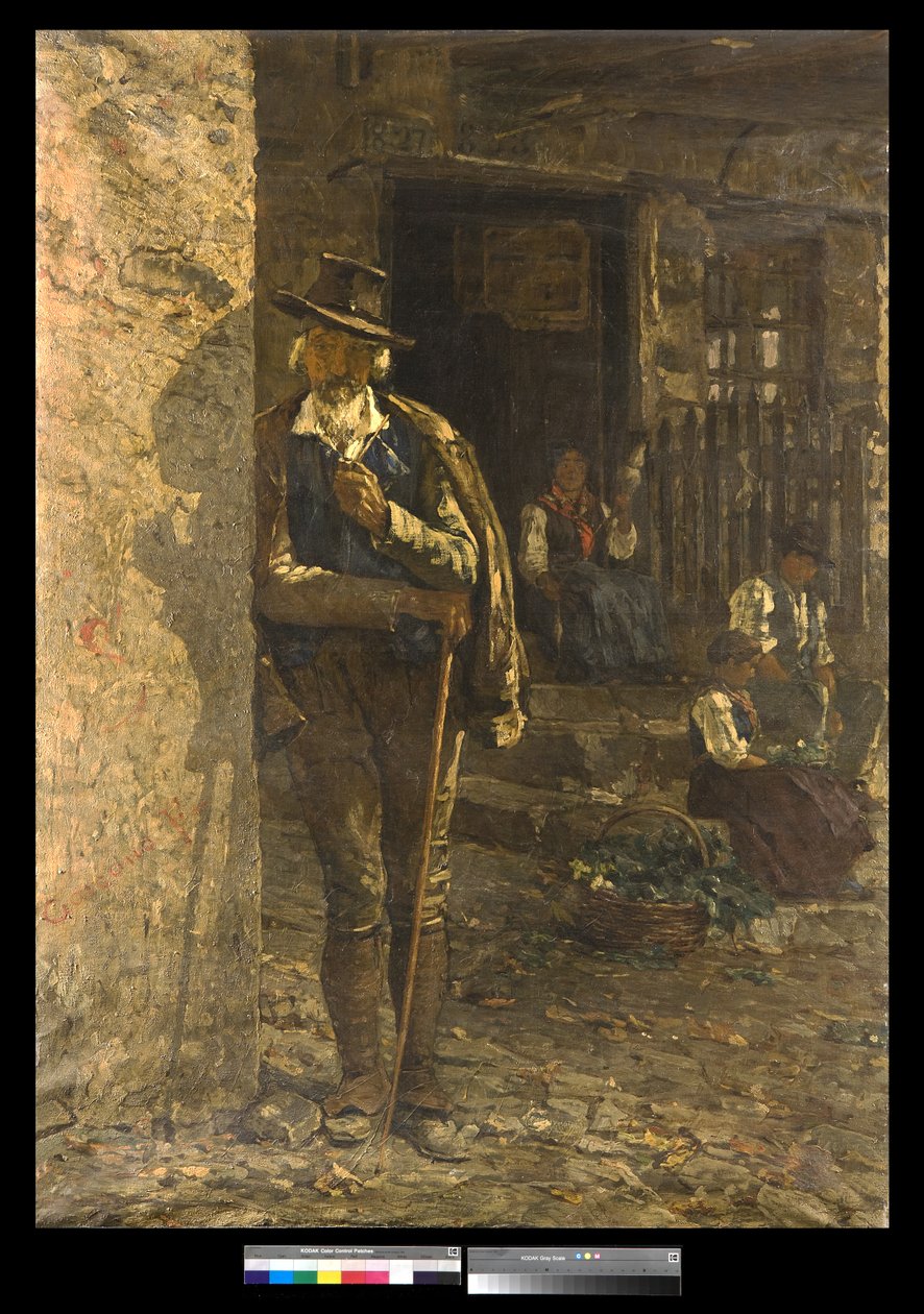 Talonpoikaperhe Veneton alueella, 1885 tekijältä Filippo Carcano