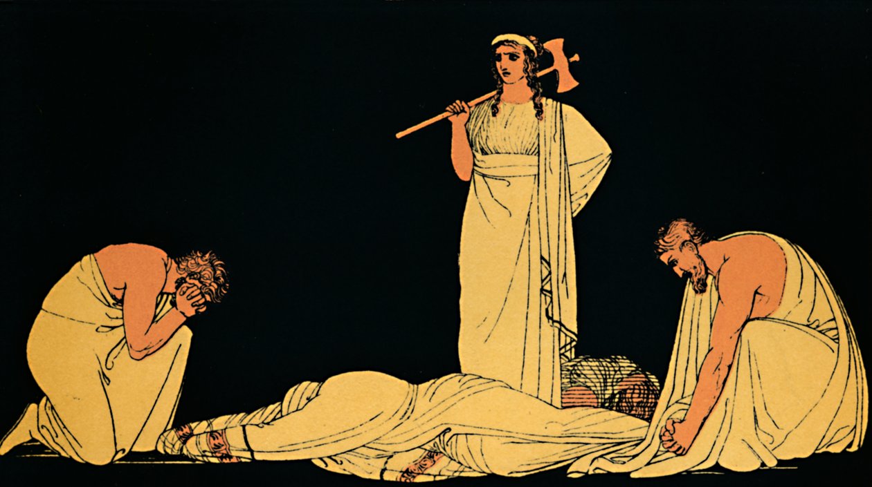 Agamemnonin murha, 1880 tekijältä Flaxman