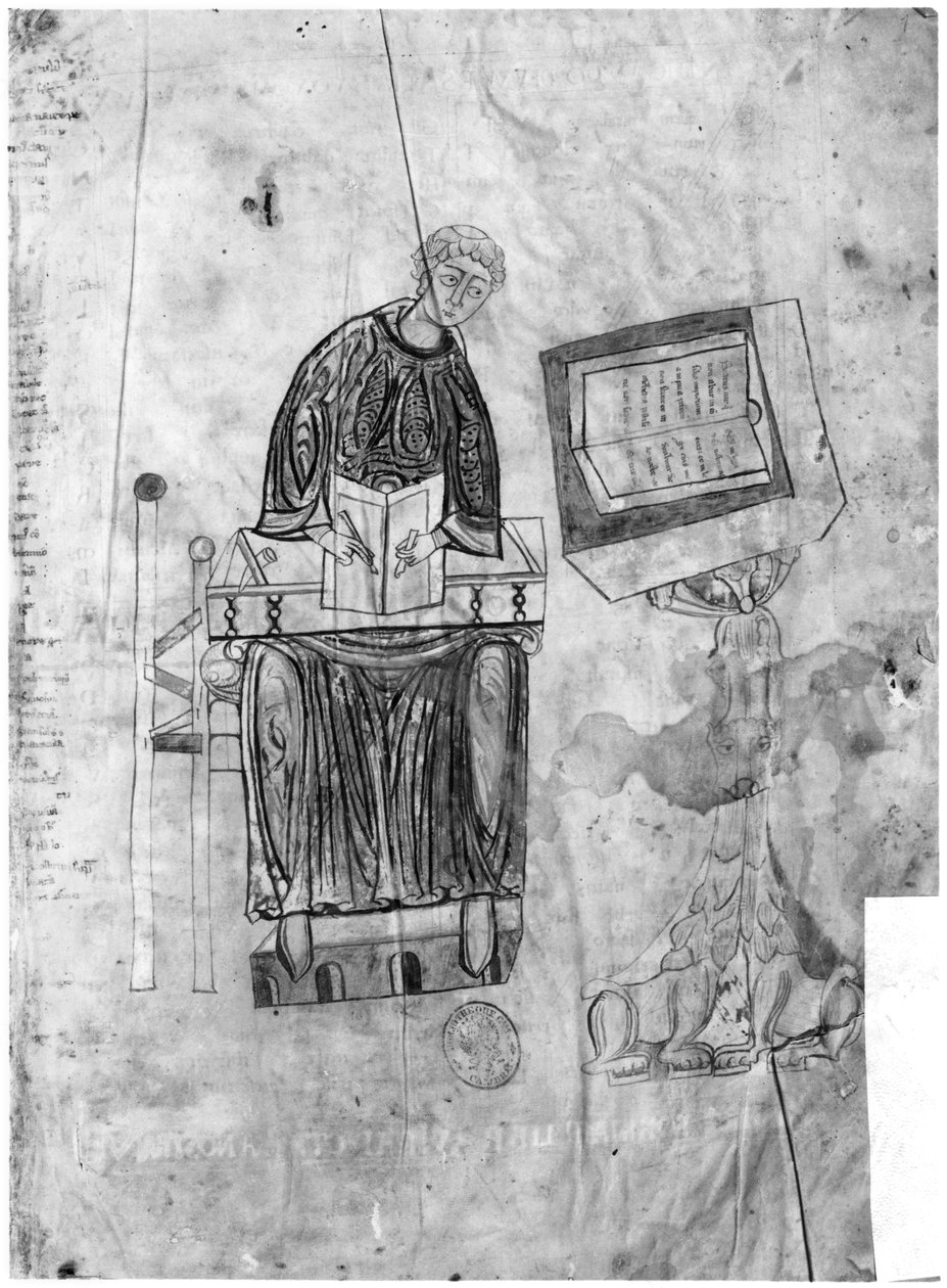Ms 528 fol.1r Lectionary, kopioija tekijältä Flemish School