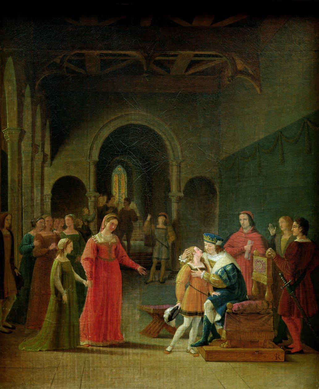 Francois I (1494-1547) Esitetty Ludvig XII:lle (1462-1515) tekijältä Fleury François Richard