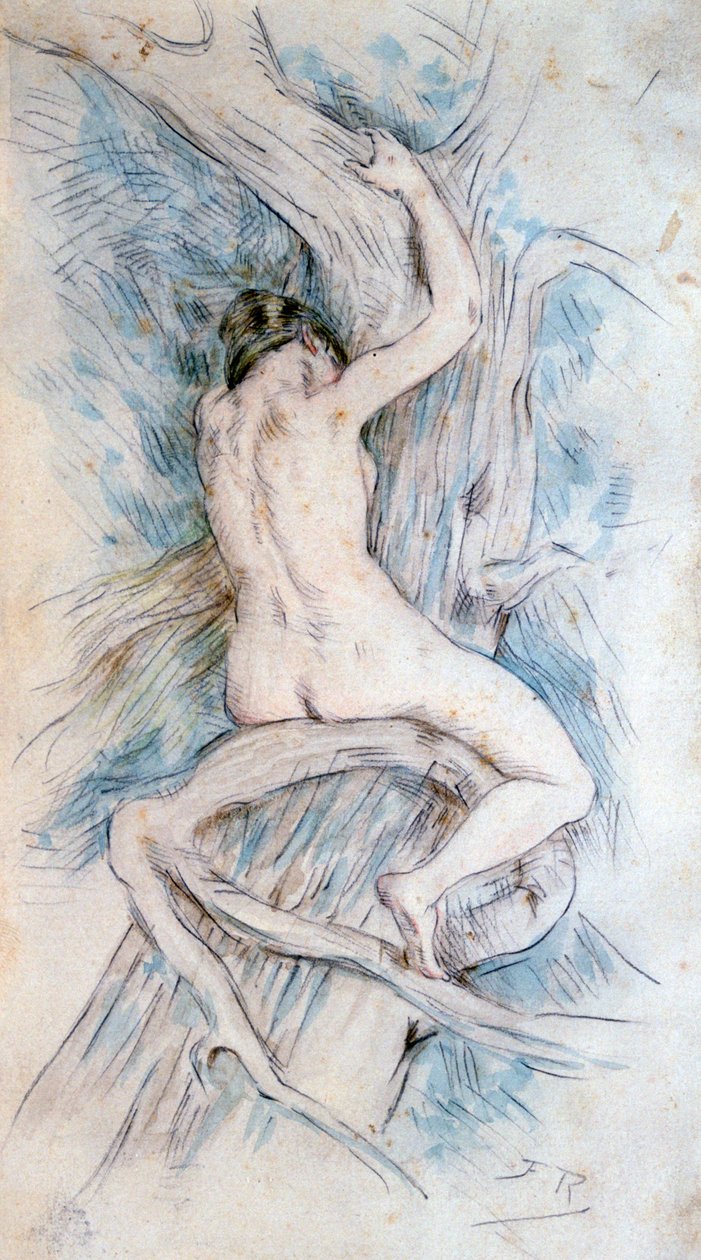 "Hamadryade", 1850-1898. tekijältä Félicien Rops