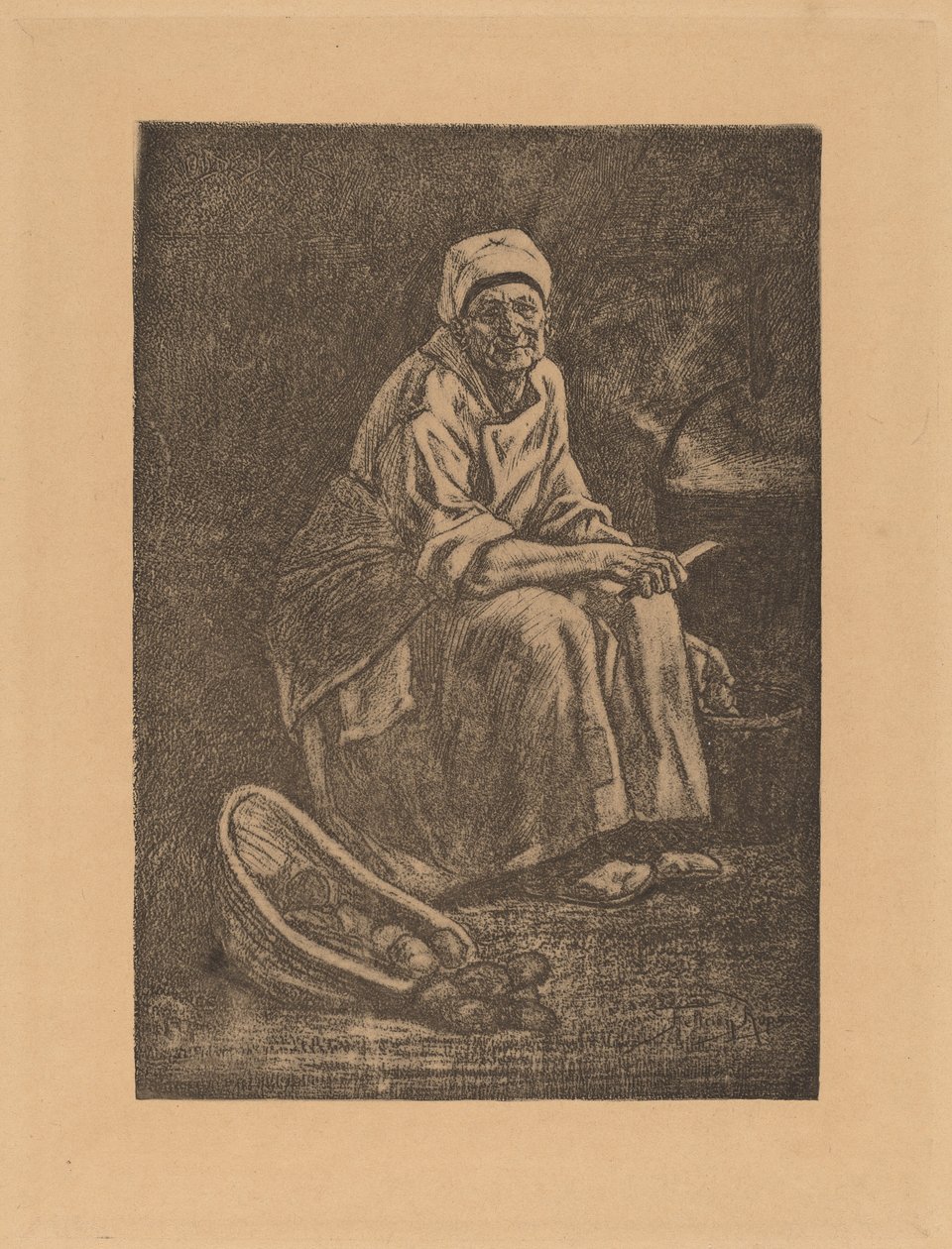 Vanha Kate. tekijältä Félicien Rops