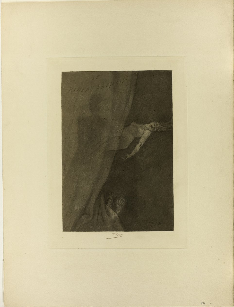 Crimson Curtain tekijältä Félicien Rops