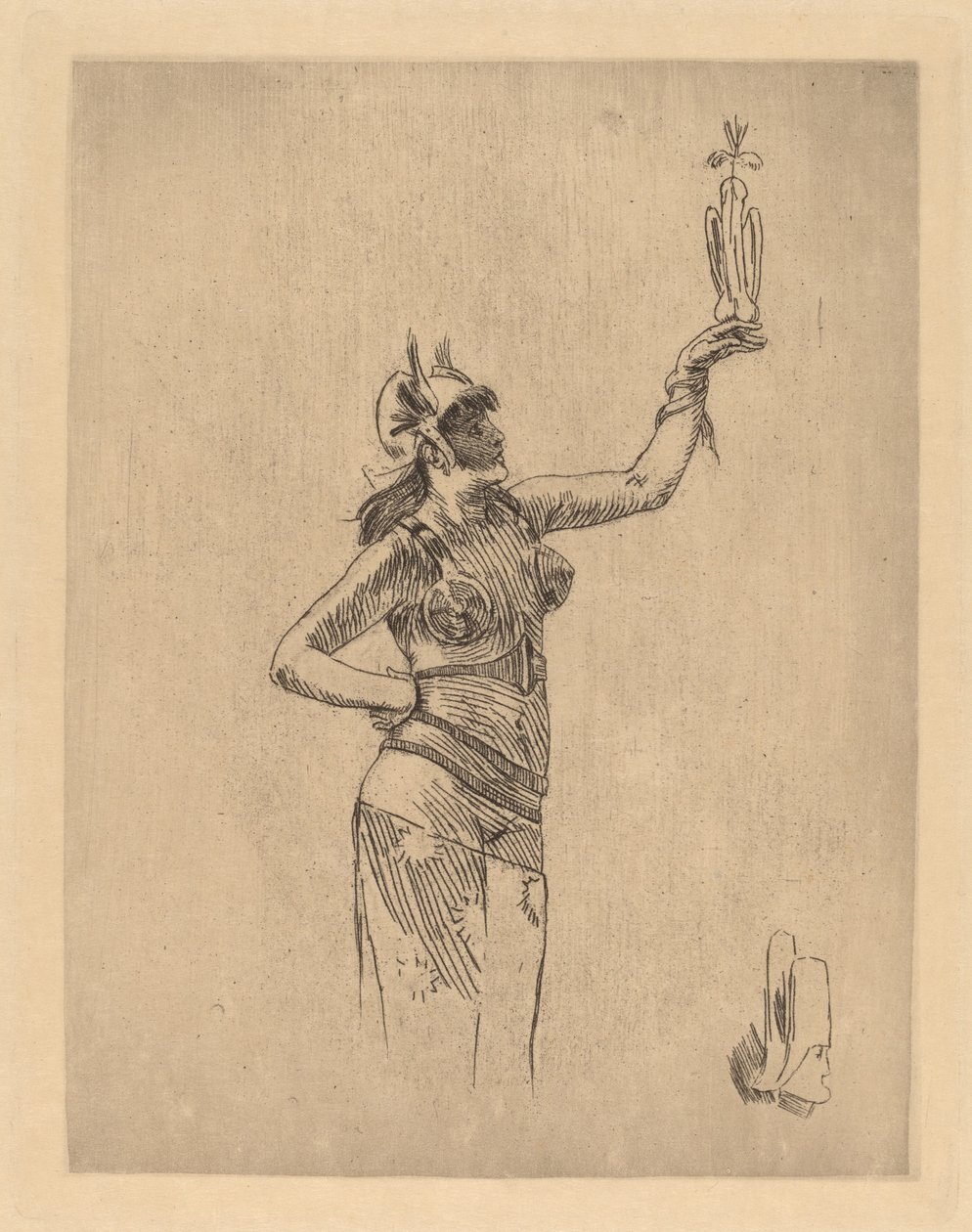 Haukkamies (La fauconniere) tekijältä Félicien Rops