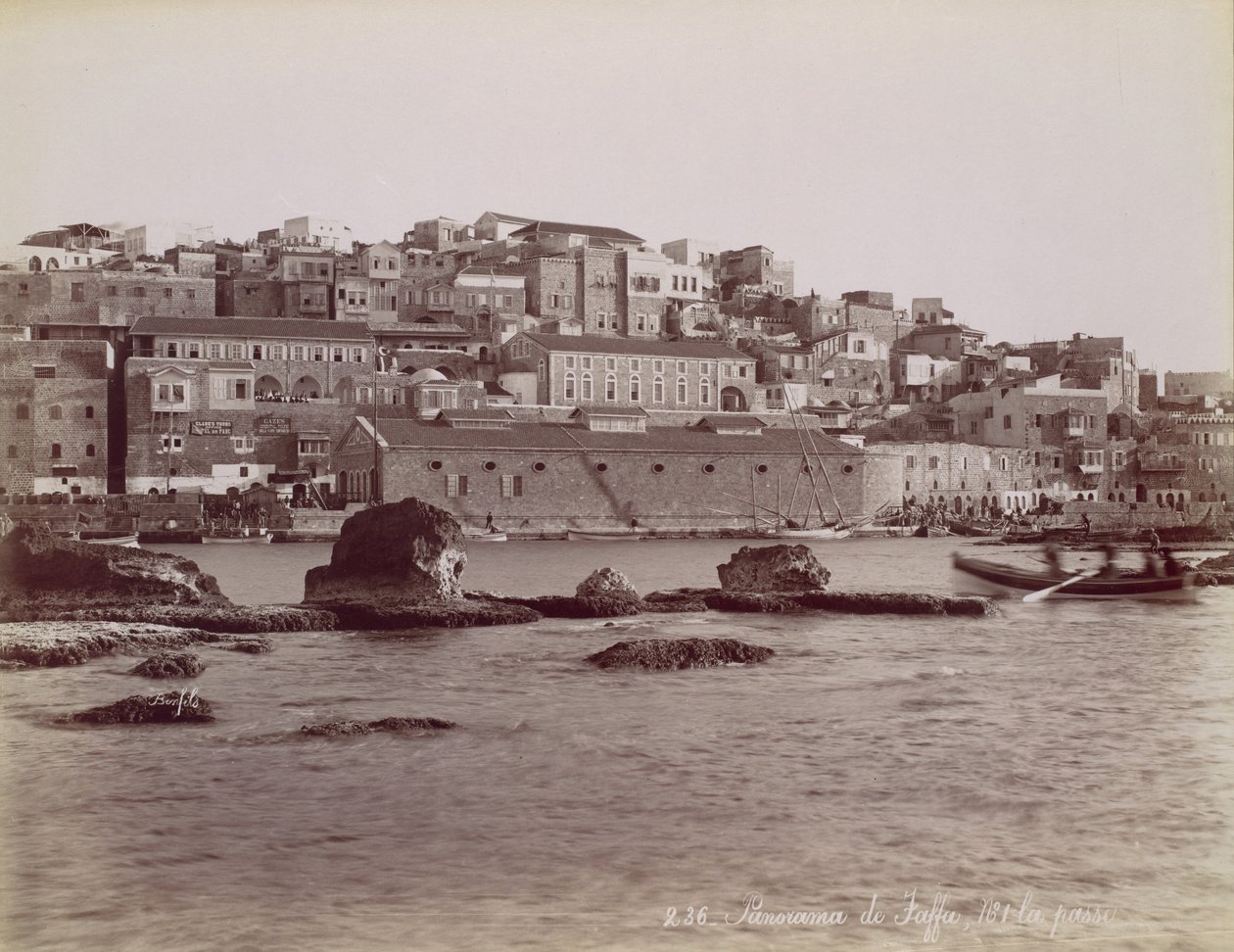 Panorama de Jaffa, n. 1880. tekijältä Félix Bonfils