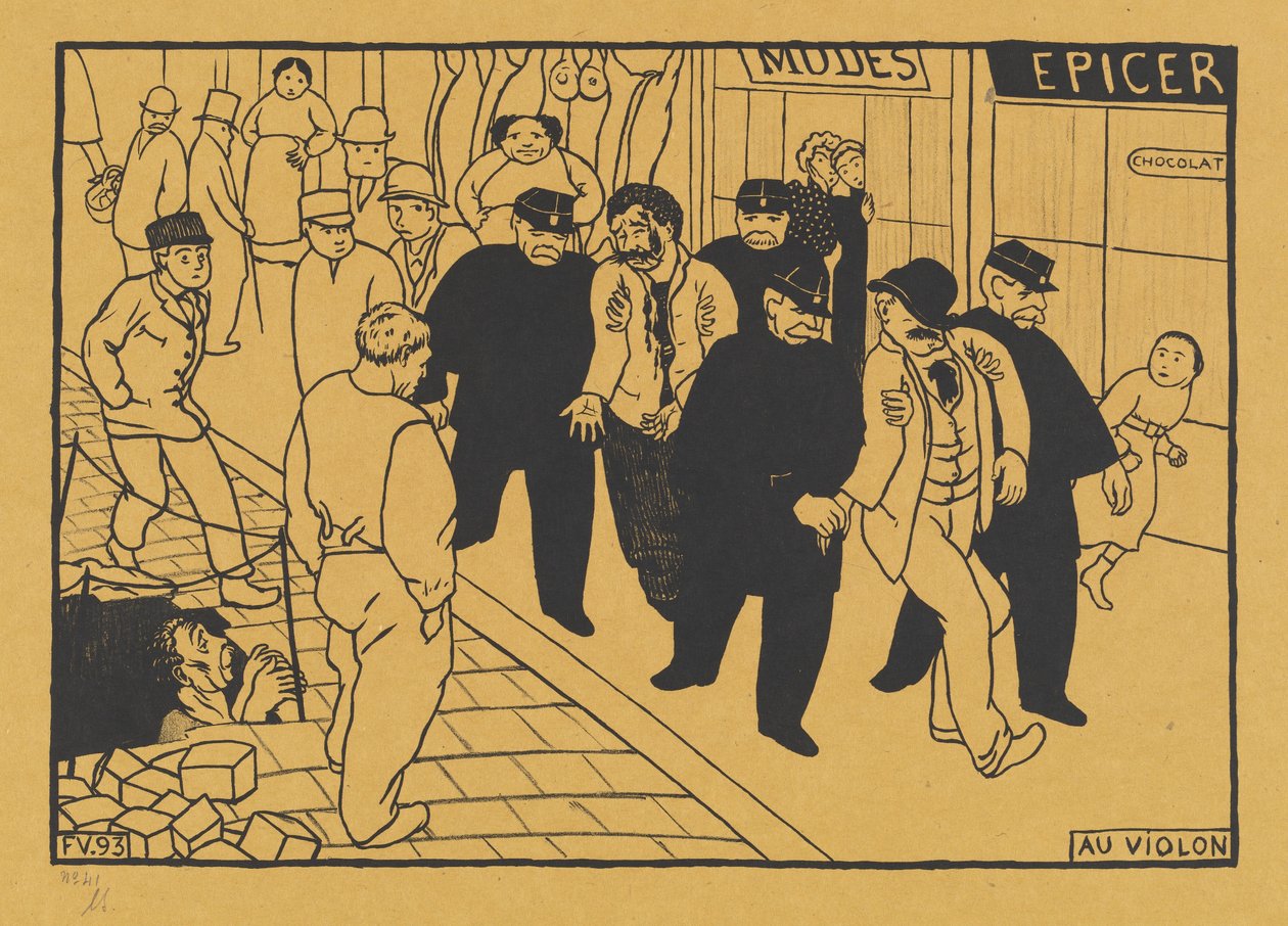 Au Violon (Kannulle) tekijältä Félix Vallotton