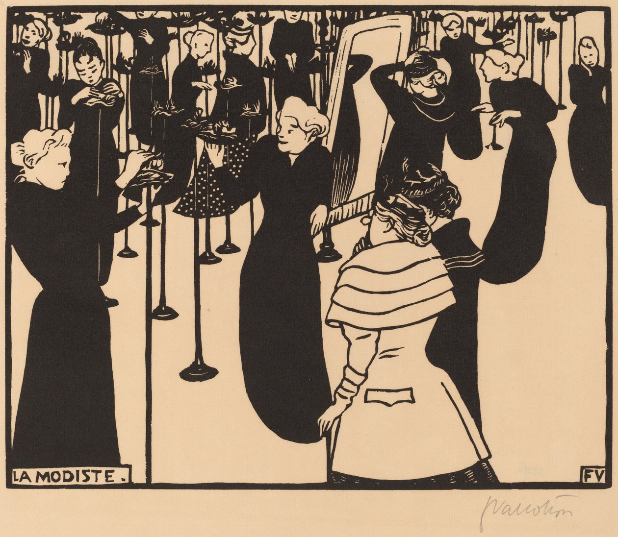 The Milliner The Milliner, 1894. tekijältä Félix Vallotton