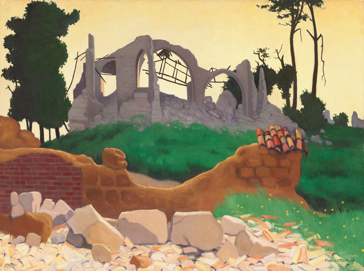 Souainin kirkko, 1917. tekijältä Félix Vallotton