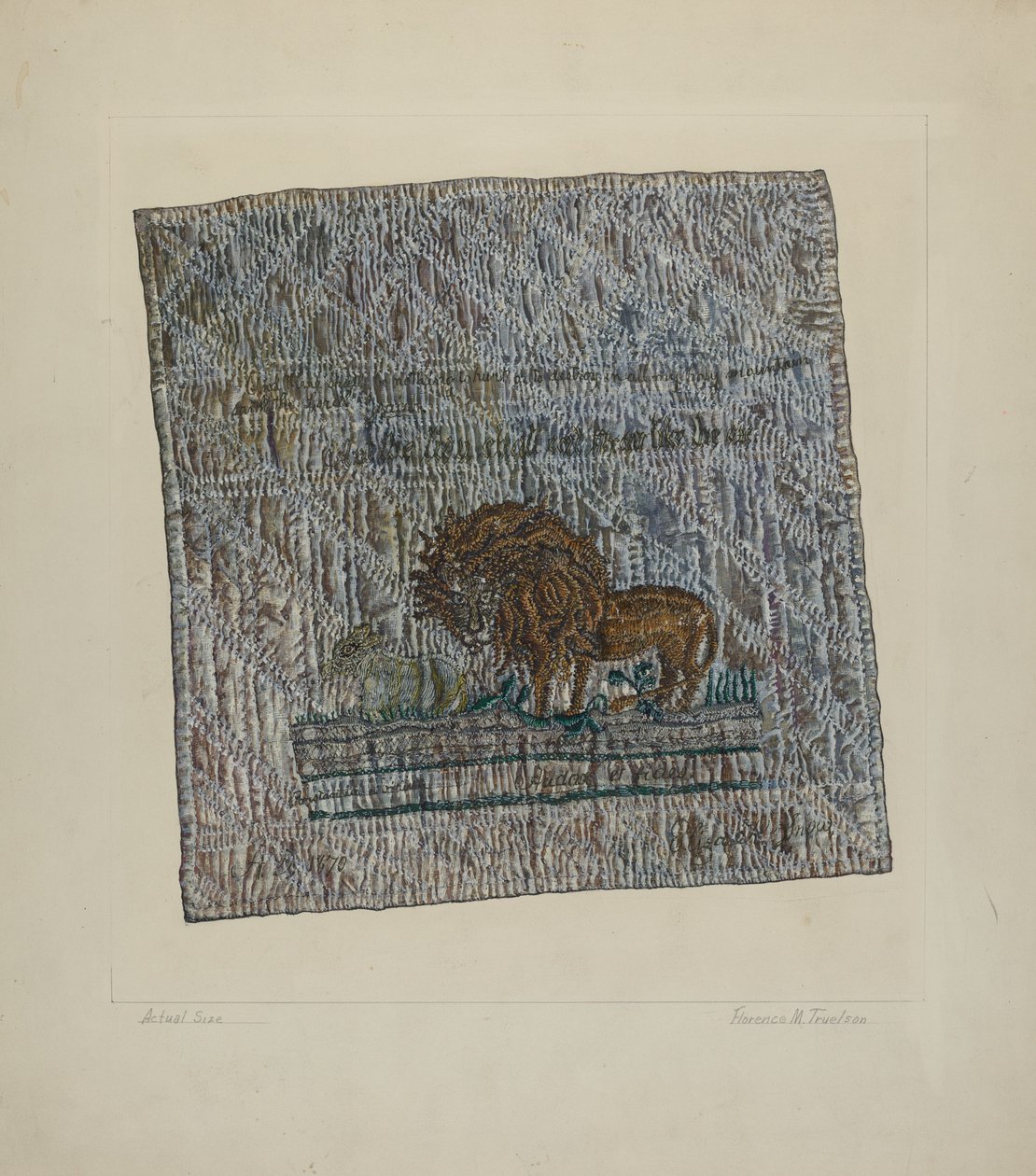 Quilt Block: "Audax et Fides" tekijältä Florence Truelson