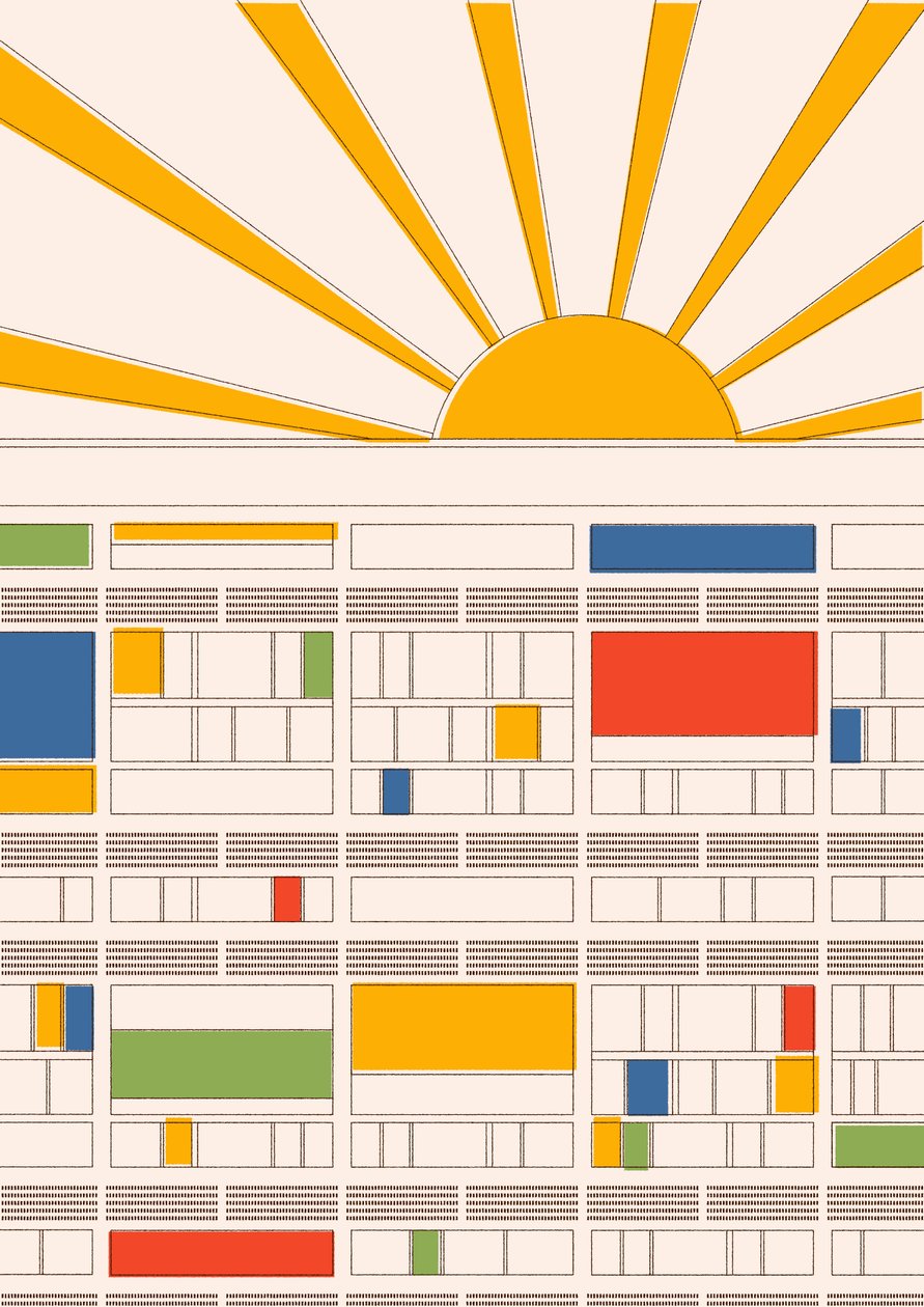 Radiant City, 2021 (digitaalinen) tekijältä Florent Bodart