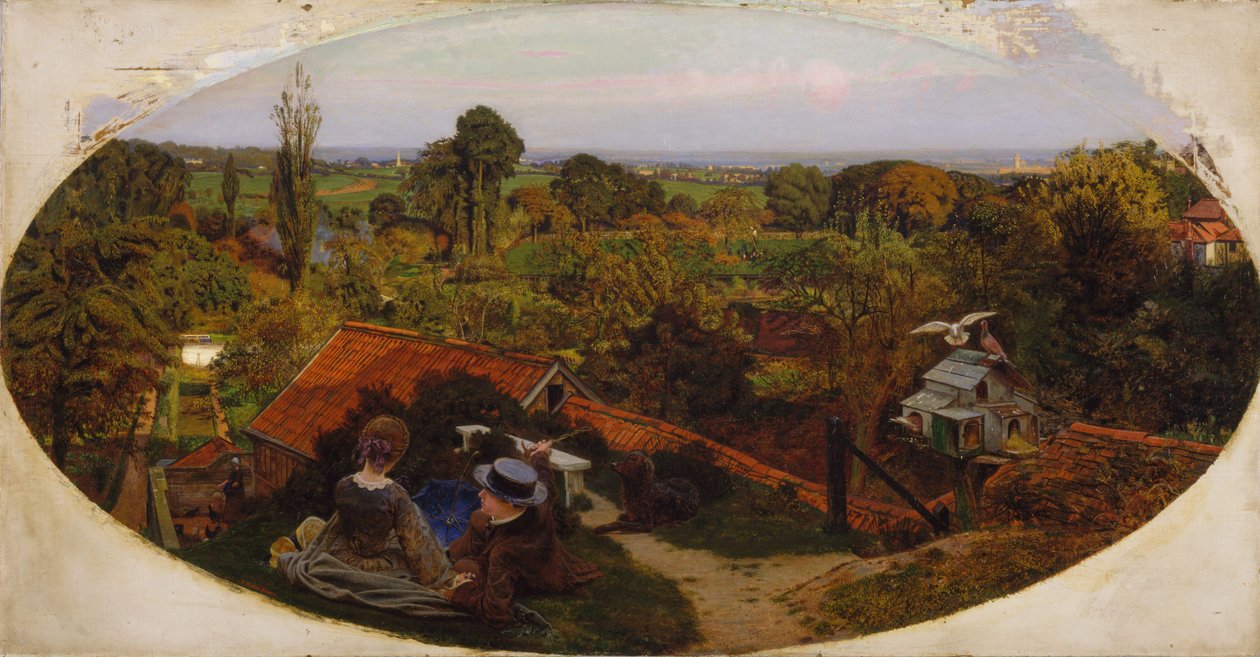 Englantilainen syysiltapäivä tekijältä Ford Madox Brown