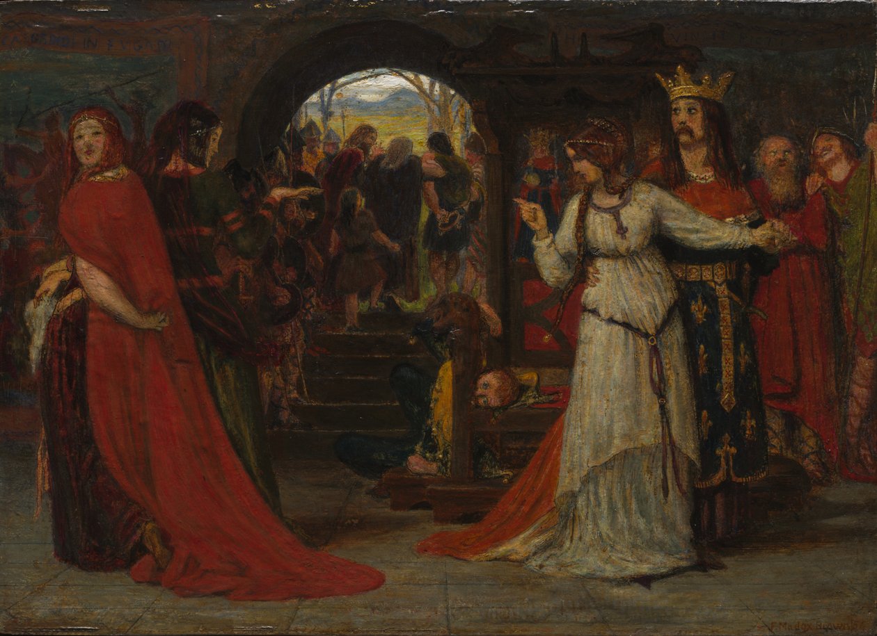 Kuningas Lear, n. 1860. tekijältä Ford Madox Brown