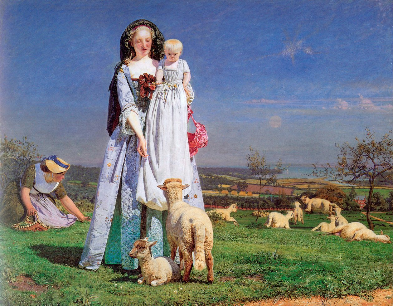 Kauniit Baa-lambat, 1859. tekijältä Ford Madox Brown