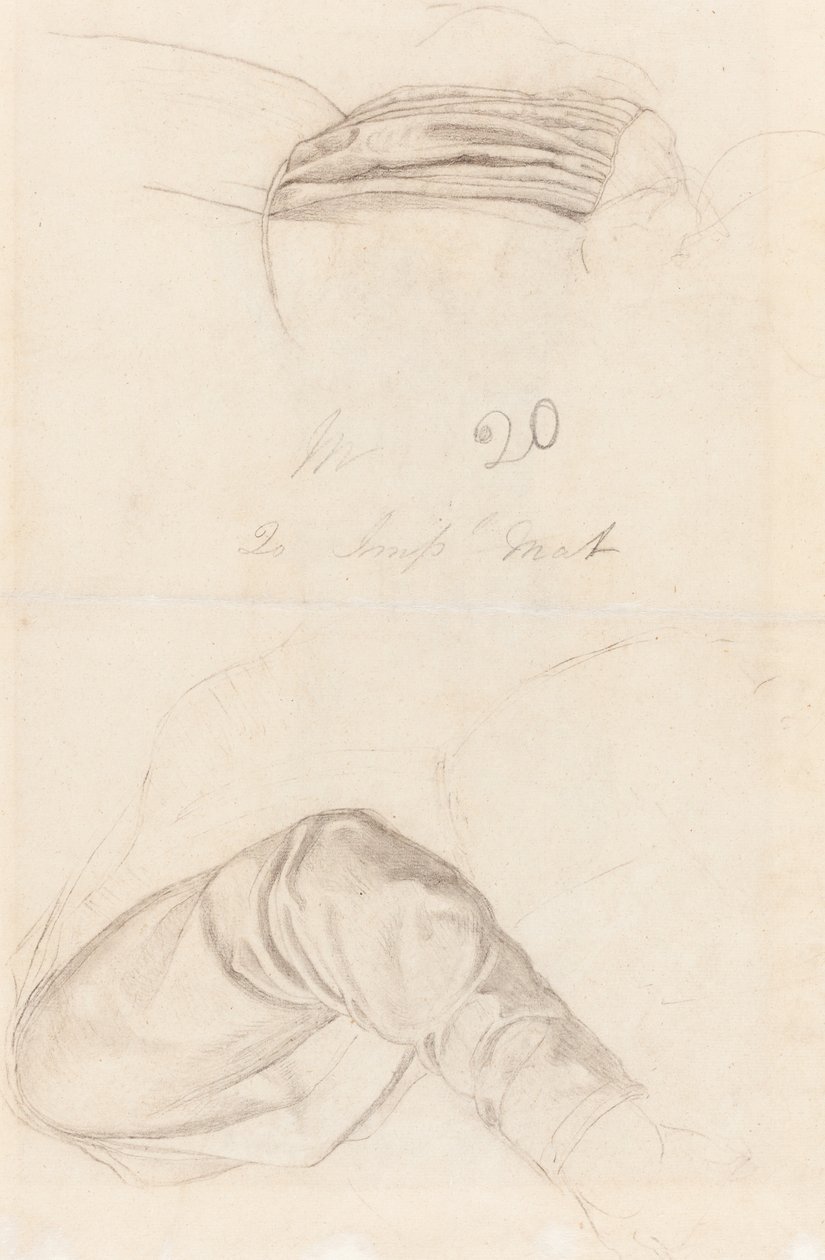 Kaksi Drapery-tutkimusta [käänteinen] tekijältä Ford Madox Brown