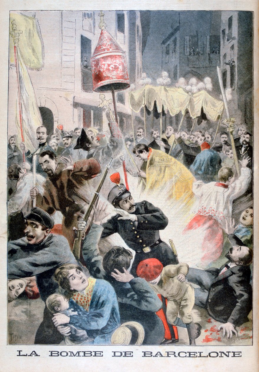 Pommi Barcelonassa 1896 tekijältä Fortuné Méaulle