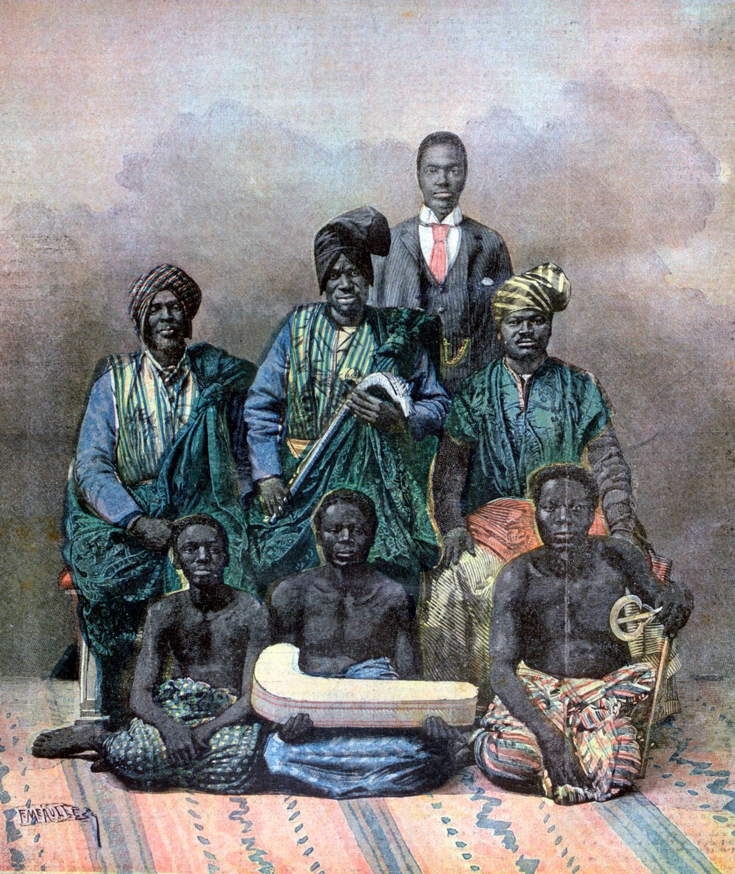 Dahomeyn kuningas Behanzin, 1893 tekijältä Fortuné Méaulle