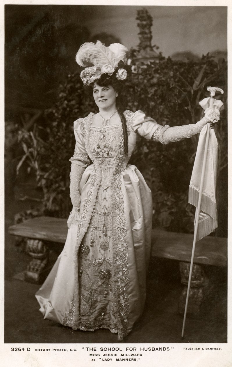 Jessie Millward, brittiläinen näyttelijä, 1906. tekijältä Foulsham and Banfield