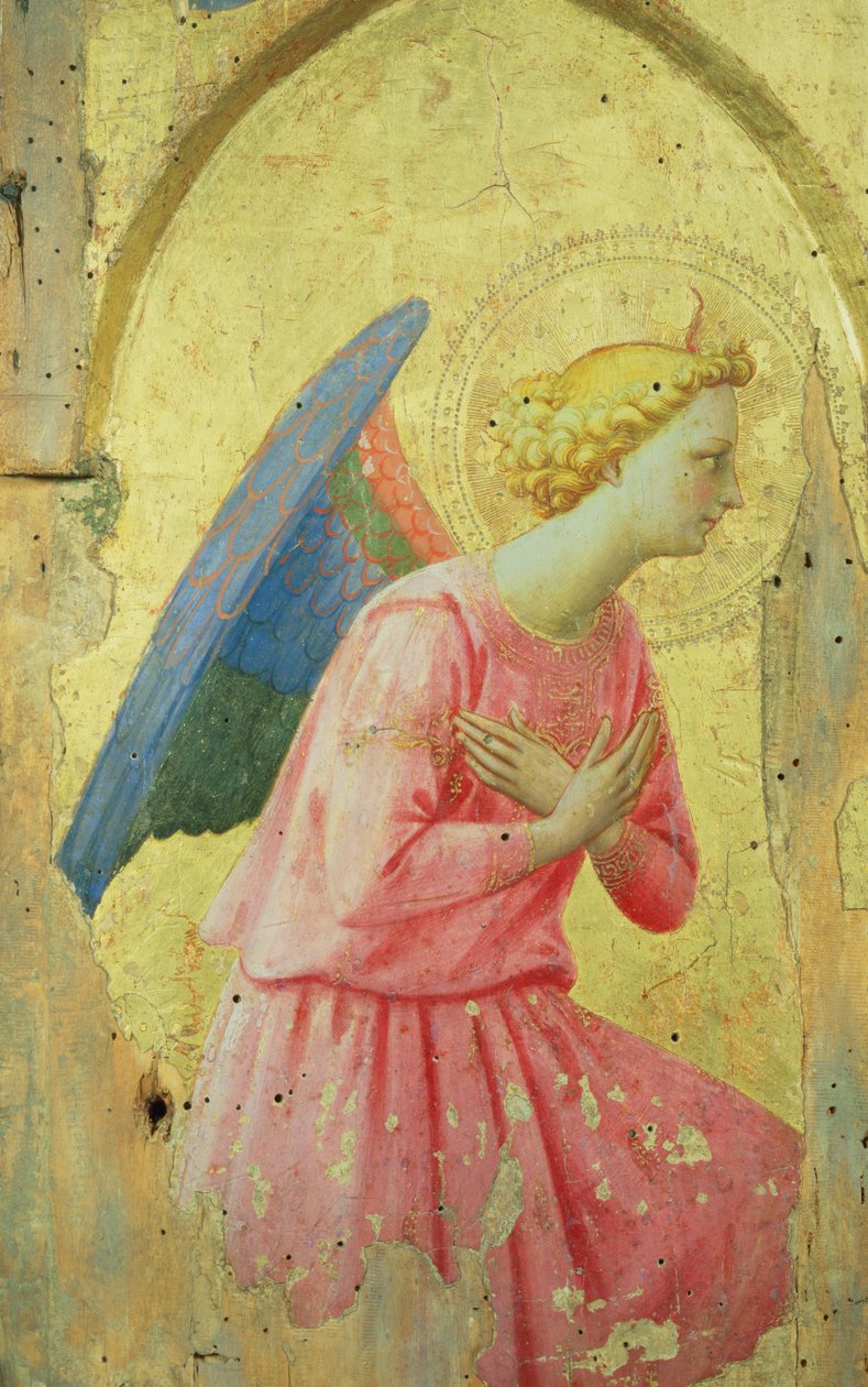Enkelin palvonta, n. 1430-40 (tempera paneelissa) tekijältä Fra Angelico