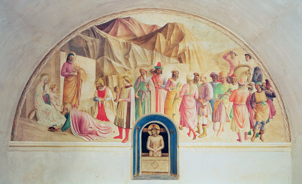 Maagien palvonta, 1442 tekijältä Fra Angelico