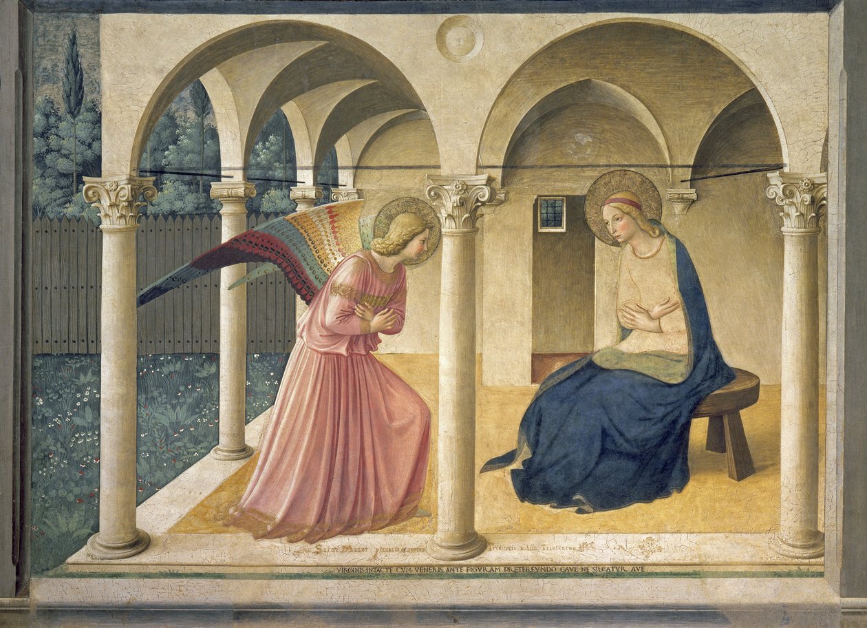 Marian ilmestys, n.1438-45 tekijältä Fra Angelico