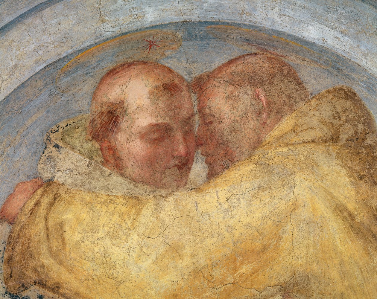 Pyhän Franciscuksen ja Dominicin tapaaminen tekijältä Fra Bartolommeo