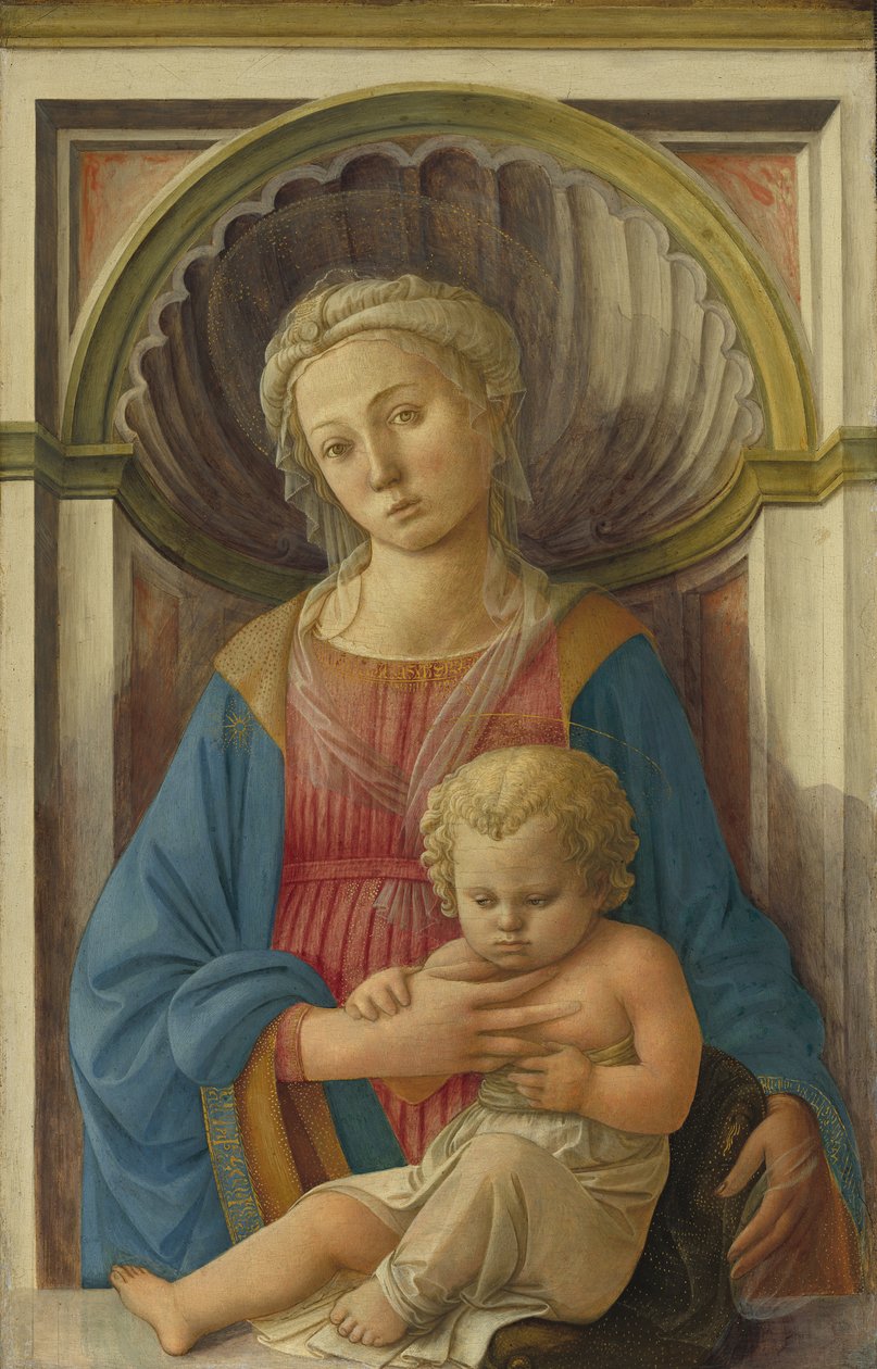 Madonna ja lapsi, noin 1440 (tempera poppelipaneelille). tekijältä Fra Filippo Lippi