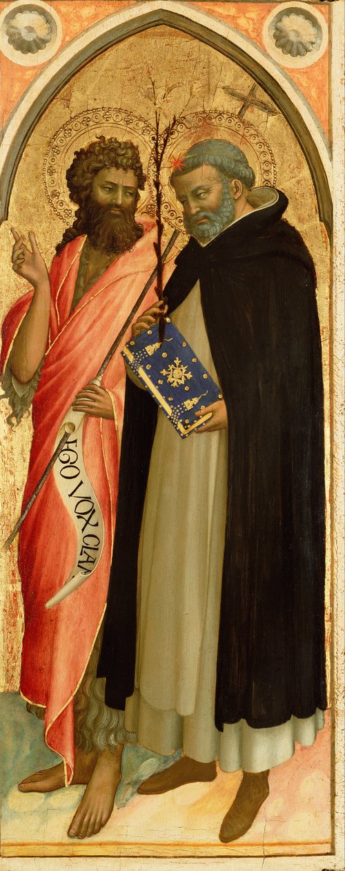 Pyhä Johannes Kastaja ja Pyhä Dominikaaninen Pyhä Johannes Kastaja ja Pyhä Dominikaani tekijältä Fra Angelico