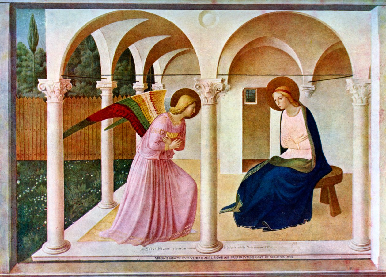 The Annunciation, c1438-1445, c1900-1920. tekijältä Fra Angelico