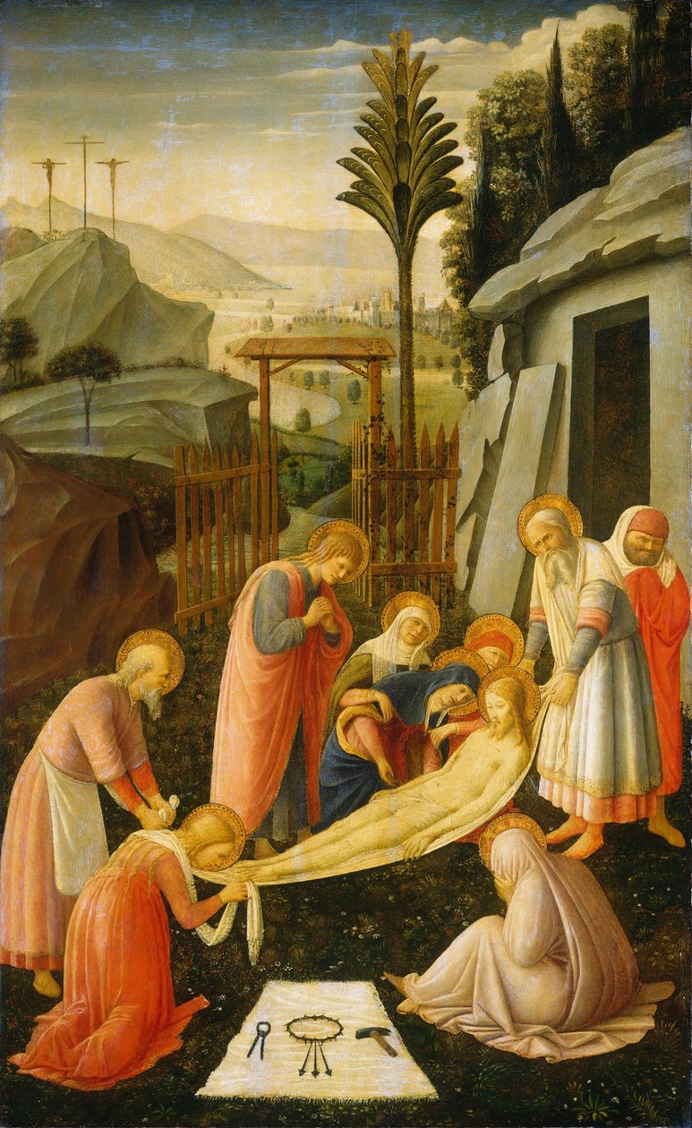 Kristuksen hautaus, n. 1450. tekijältä Fra Angelico