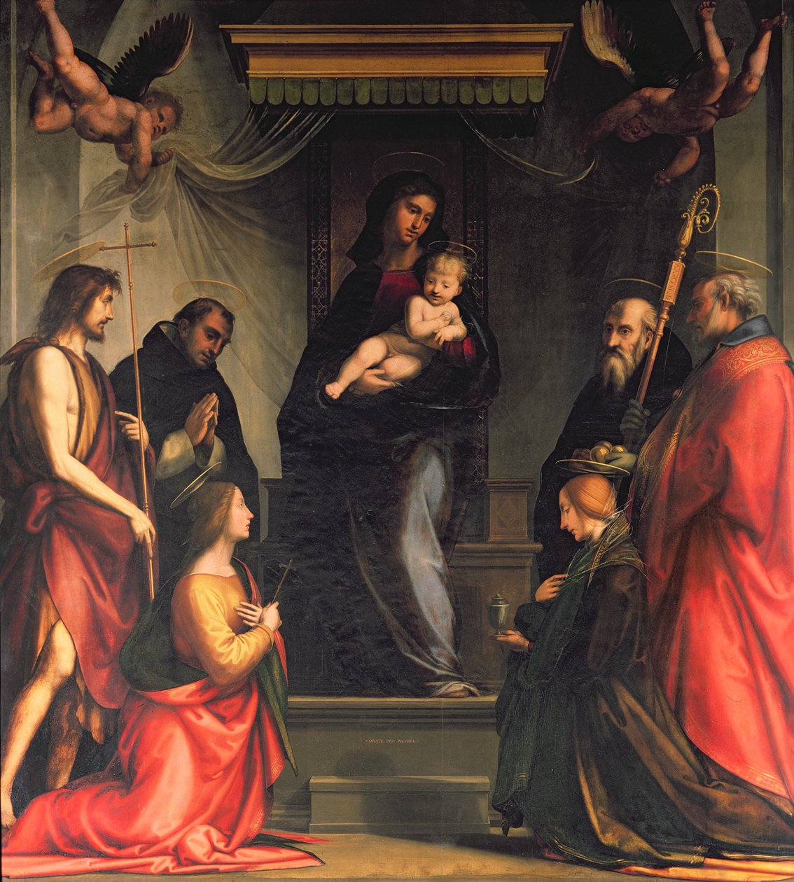 Madonna ja lapsi pyhien kanssa tekijältä Fra Bartolommeo