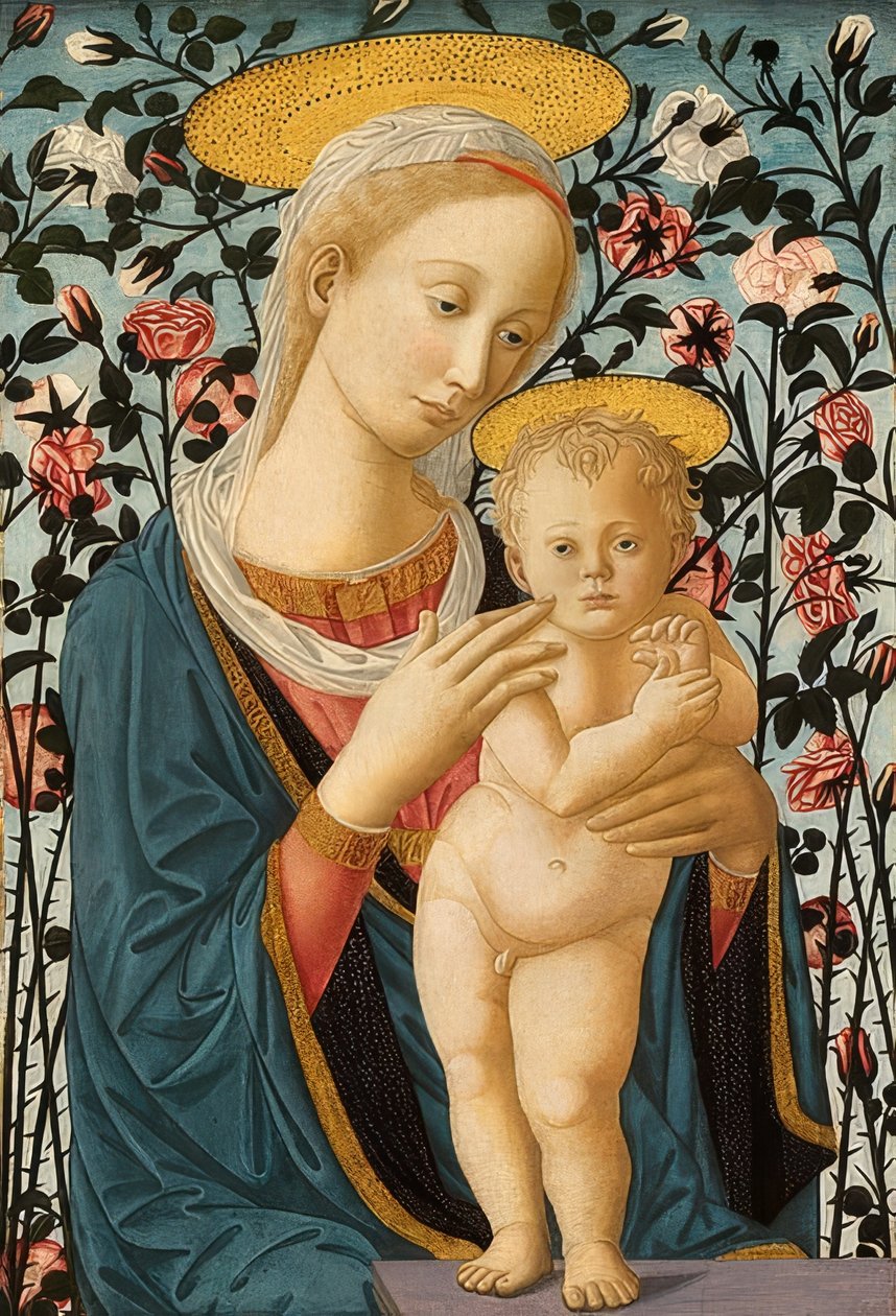 Madonna ja lapsi. Noin 1470 tekijältä Fra Filippo Lippi