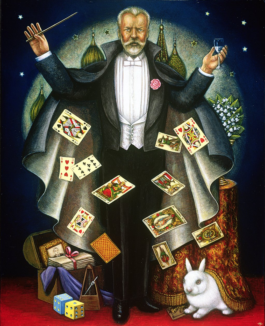 Tšaikovski (1840-93) 2004 (öljy ja tempera paneelissa) tekijältä Frances Broomfield