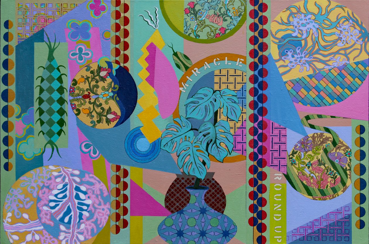 Jardin Sauvage, 2023 (akryyli kankaalle) tekijältä Frances Ferdinands