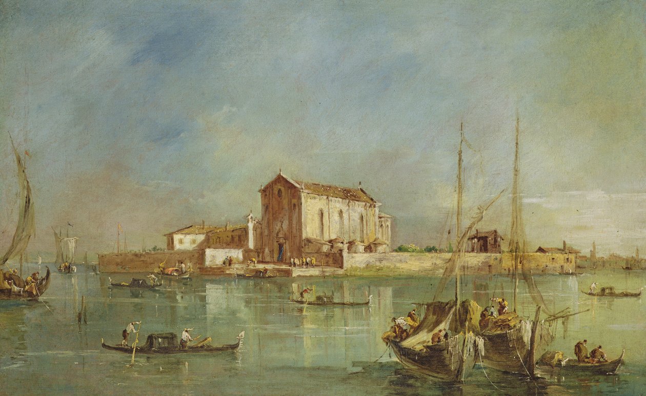 San Cristoforo della Pacen saari, Murano tekijältä Francesco Guardi