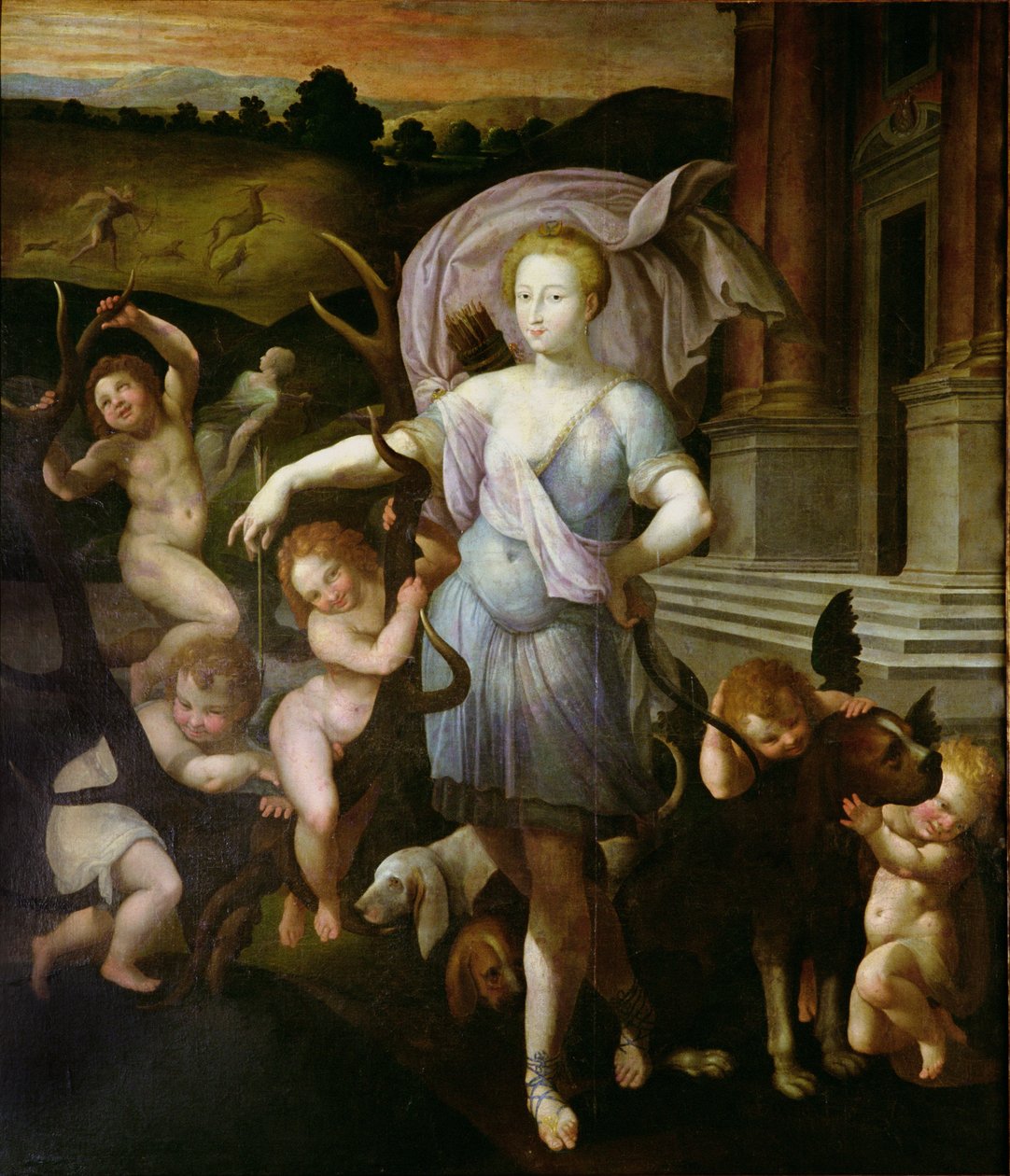 Allegorinen muotokuva Diane de Poitiersista (1499-1566) 1556. tekijältä Francesco Primaticcio