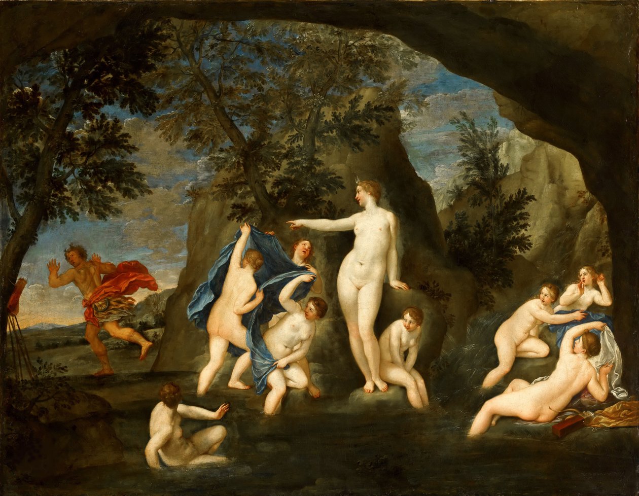 Diana ja Actaeon, n. 1640. tekijältä Francesco Albani