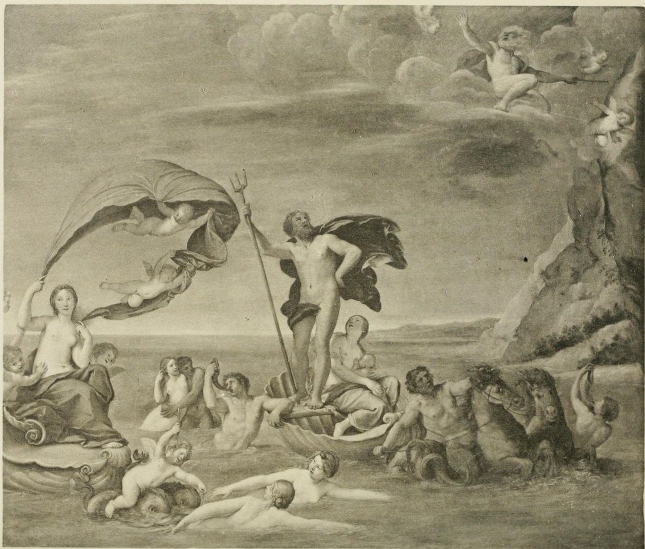 Merellinen valtakunta, Neptunus ja Amphitrite tekijältä Francesco Albani
