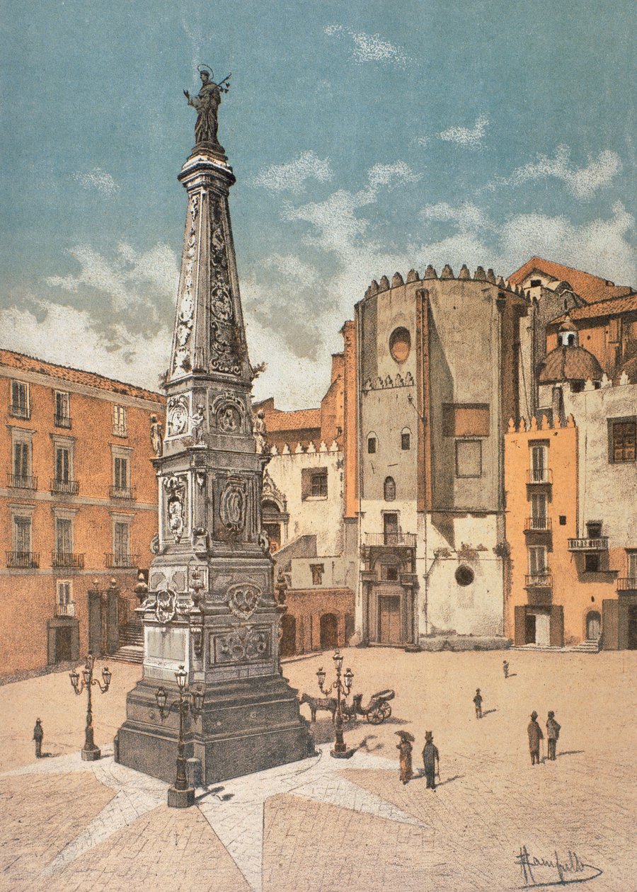 San Domenico Maggiore Square, Napoli tekijältä Francesco Aversano