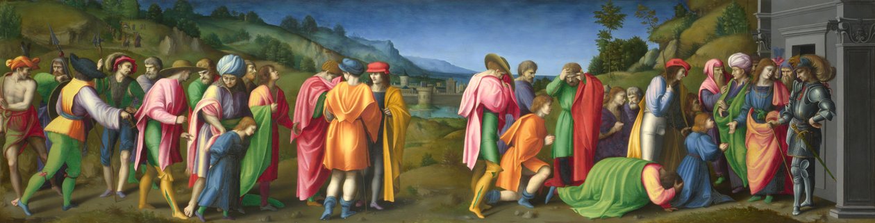 Joosef antaa anteeksi veljilleen, noin 1515. tekijältä Francesco Bacchiacca