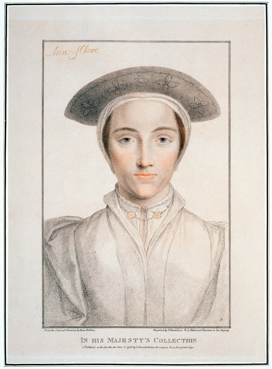 Anne of Cleves, 1539, 1796 tekijältä Francesco Bartolozzi