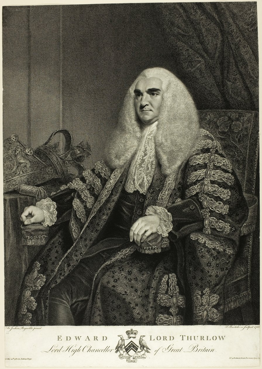 Edward, lordi Thurlow tekijältä Francesco Bartolozzi