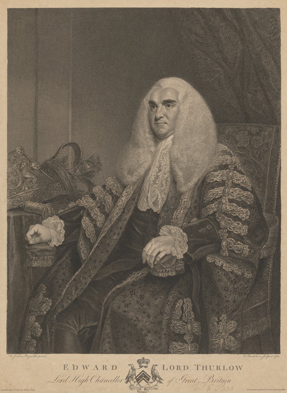 Edward Lord Thurlow tekijältä Francesco Bartolozzi