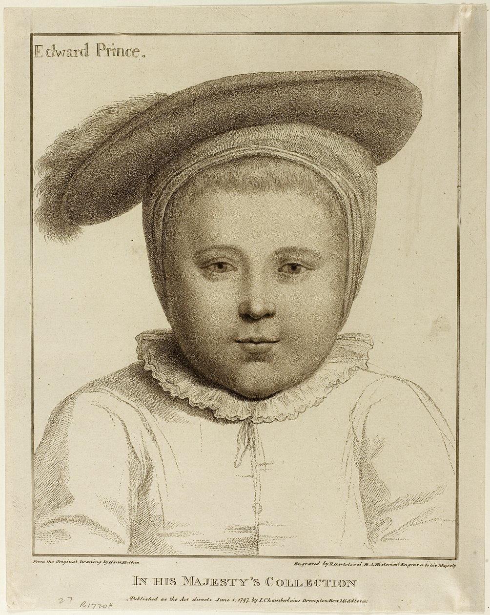 Edward, Walesin prinssi tekijältä Francesco Bartolozzi