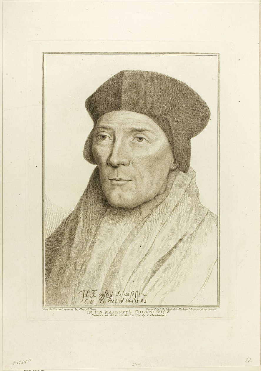John Fisher, Rochesterin piispa tekijältä Francesco Bartolozzi