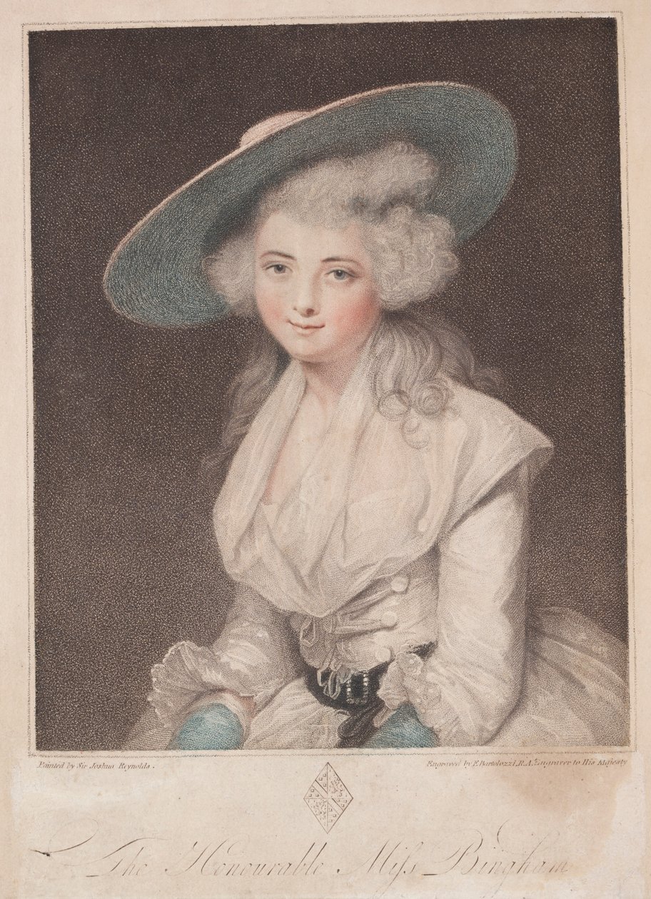 Neiti Anne Bingham. tekijältä Francesco Bartolozzi