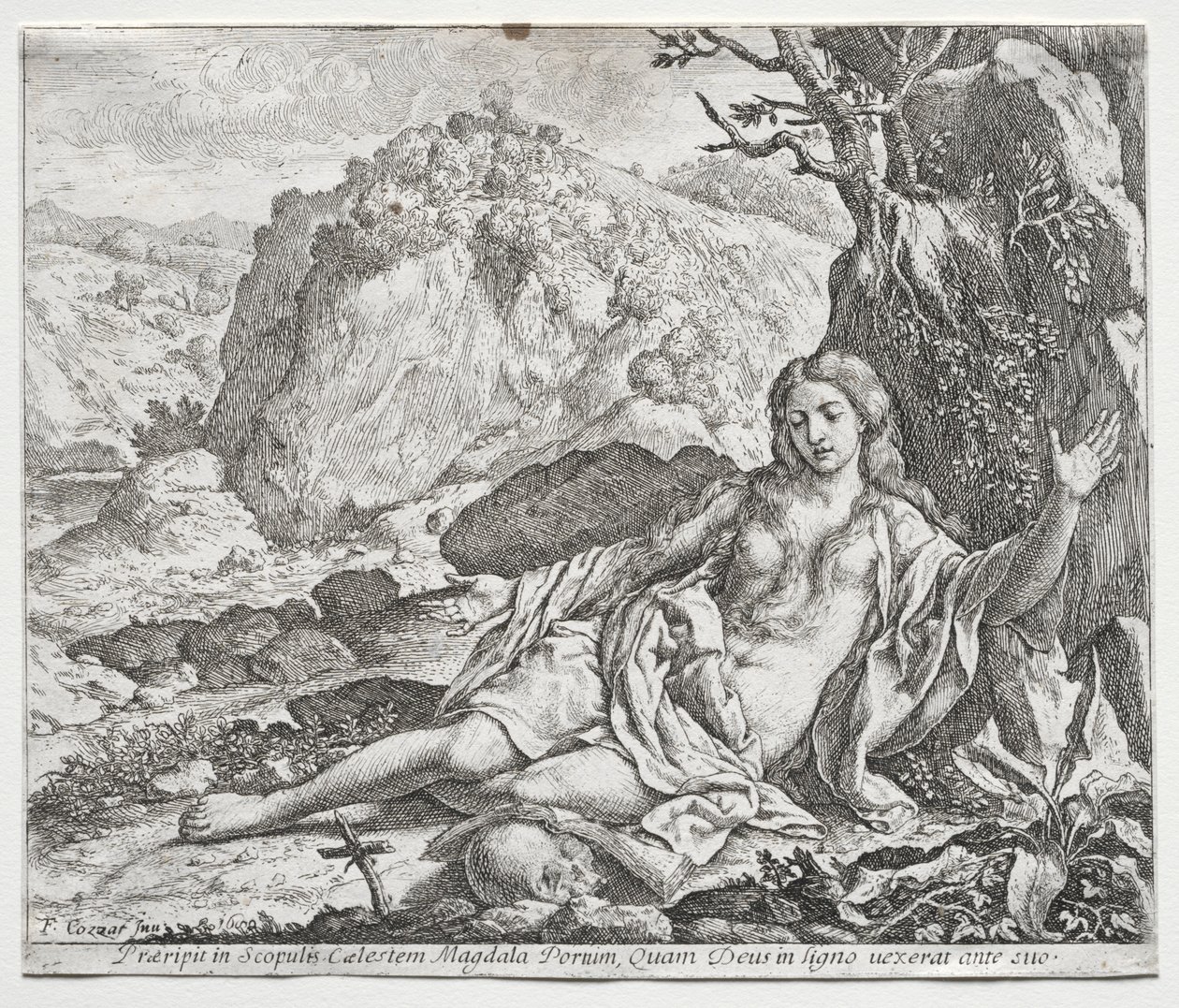 Katuva Magdalena, 1650. tekijältä Francesco Cozza