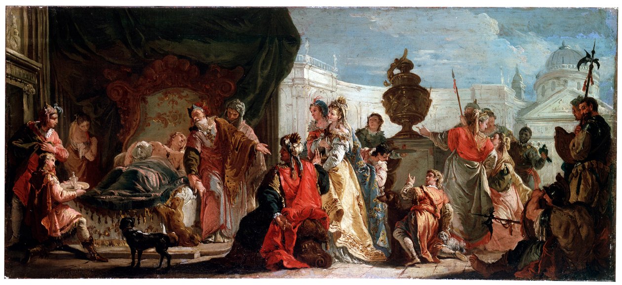 Antiokhos ja Stratonice, 1700-luku tekijältä Francesco Fontebasso