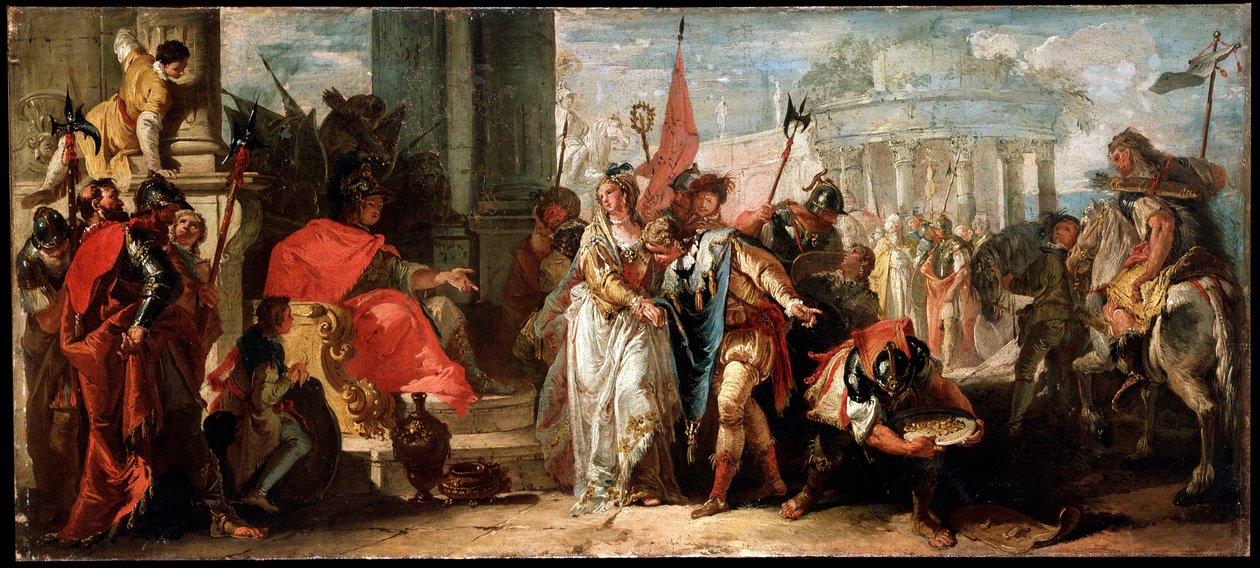 Scipio Africanuksen ylhäisyys, c1727-1769 tekijältä Francesco Fontebasso